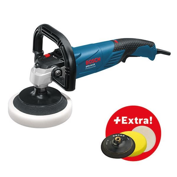 GPO 12CE Polisher (Free Polishing Sponge, Lambskin Disc,  Rubber Backing Pad)