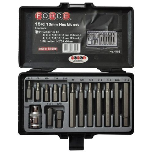 15pc 10mm Hex Bit Set