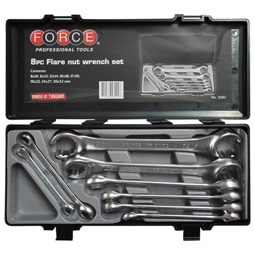 8pc Flare Nut Wrench Set