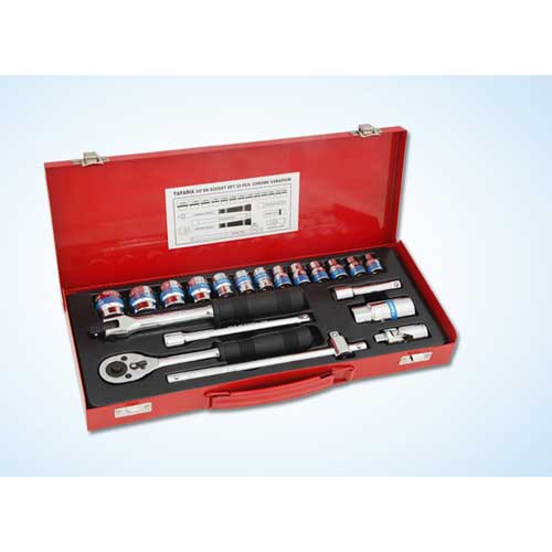 Square Drive Bi-Hex Socket Set S1BH, 14 Pcs. 